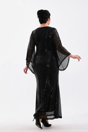 لباس مجلسی سایز بزرگ مشکی زنانه یقه هفت Genel Markalar - کد 823644769