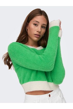 پلیور سبز زنانه ساده ONLY - کد 850288779