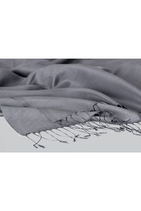 شال طوسی زنانه پنبه پلی استر KROREN - کد 99833286