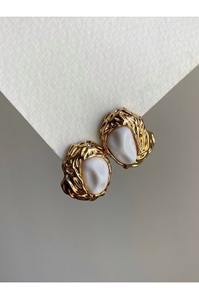 گوشواره جواهر طلائی سنگ طبیعی Owentis - کد 850424742