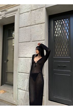 لباس مشکی زنانه بافتنی Ekim Store - کد 821873916