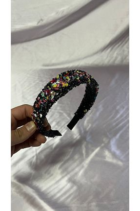 تاج مشکی زنانه سنگ کریستال MegssStore - کد 682866684