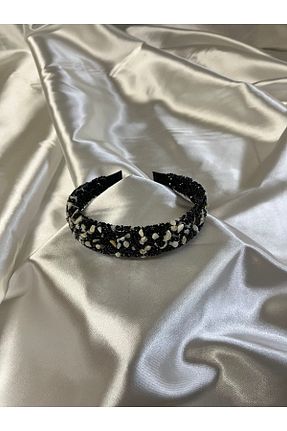 تاج مشکی زنانه سنگ کریستال MegssStore - کد 682866678