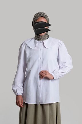 تیشرت حجاب سفید زنانه اورسایز Emare - کد 846167241