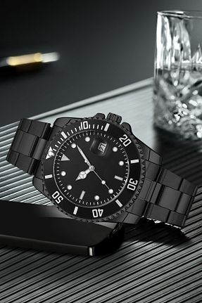 ست ساعت مچی مشکی مردانه فلزی DEEPWELL - کد 847515076