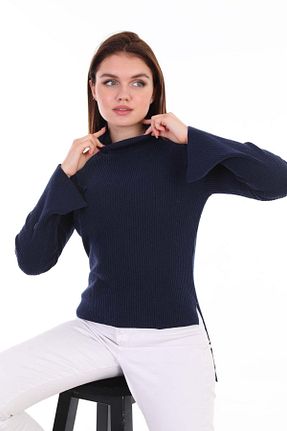 پلیور مشکی زنانه ساده youknitwear you - کد 371732277