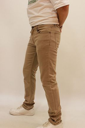 شلوار جین قهوه ای مردانه پاچه لوله تفنگی Twister Jeans - کد 850384889