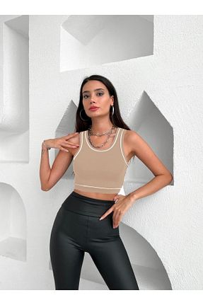 بلوز بژ زنانه ساده TRİKOM - کد 835141378