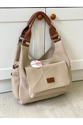 کیف دوشی سرمه ای زنانه ساتن BAGLOVİS - کد 819106359