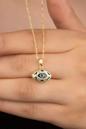 گردنبند نقره طلائی زنانه 925 عیار Silvano Jewelry - کد 444316361