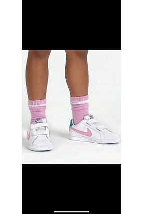 کفش اسنیکر سفید بچه گانه چرم اصل Nike - کد 850543235