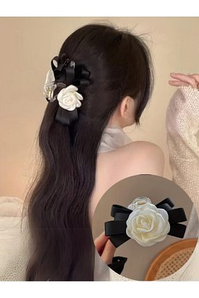 گیره سر سفید زنانه ساتن Diloshtrend Design - کد 850537061