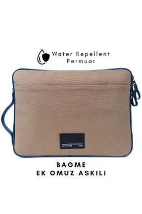 کیف لپ تاپ و مدارک بژ زنانه چرم مصنوعی KraftCover - کد 850548090