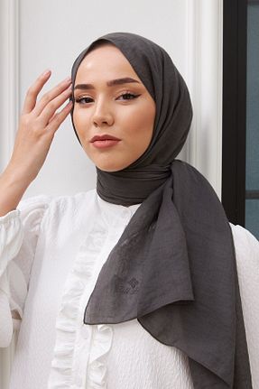 شال طوسی زنانه پنبه ای Silk Home - کد 809322247