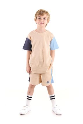 ست بالاتنه و پائین تنه بژ بچه گانه بافتنی AHENGİM - کد 827496270