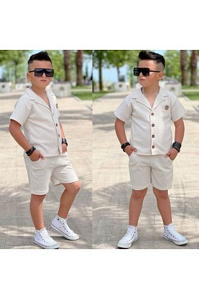 ست بالاتنه و پائین تنه بژ بچه گانه بافتنی ALPİDS - کد 831563728