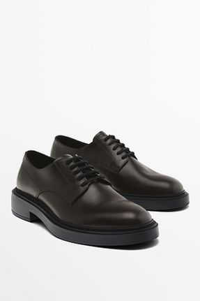 کفش کلاسیک قهوه ای مردانه چرم خالص Massimo Dutti - کد 850886813