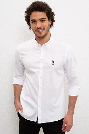 پیراهن سفید مردانه اسلیم فیت U.S. Polo Assn. - کد 814522819