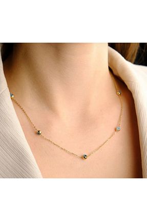 گردنبند استیل ( فولاد ) طلائی زنانه استیل ضد زنگ LA POTENTE BEREN - کد 312410489