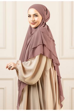 شال صورتی زنانه شیفون Ns nowascarf - کد 845541696