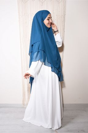 لباس حجاب سفید زنانه اورسایز Ns nowascarf - کد 824381325