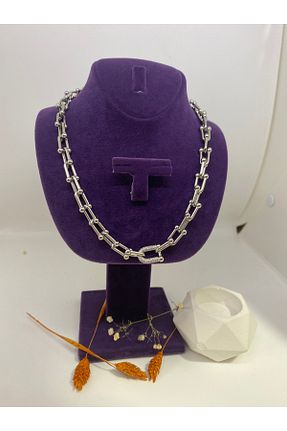 گردنبند استیل ( فولاد ) متالیک زنانه استیل (فولاد) Blackcey Accesories - کد 850721278