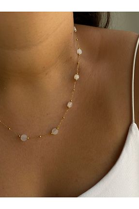 گردنبند استیل ( فولاد ) طلائی زنانه استیل (فولاد) Owentis - کد 193550292