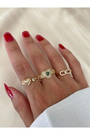 انگشتر جواهر طلائی زنانه زیرکن ringbox - کد 315931405