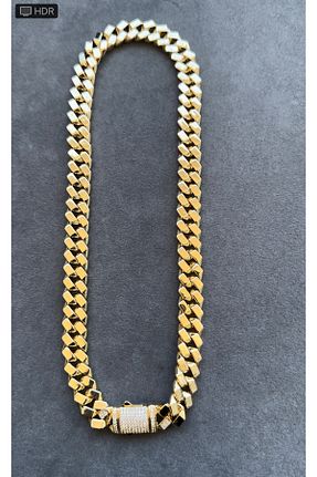 گردنبند نقره طلائی زنانه 925 عیار YAKUT GOLD - کد 851010070