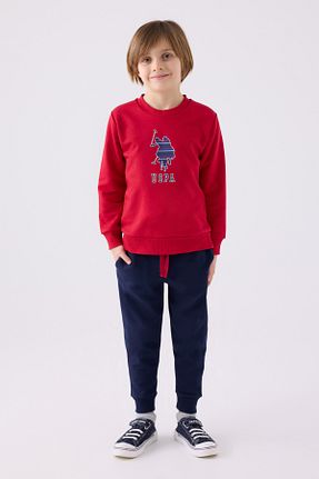 ست گرمکن قرمز بچه گانه %100 پنبه U.S. Polo Assn. - کد 850841595