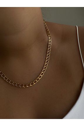 گردنبند استیل ( فولاد ) طلائی زنانه استیل (فولاد) Owentis - کد 850848189