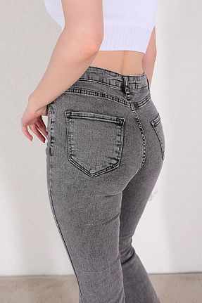 شلوار طوسی زنانه لیکرا mooishan - کد 850841075