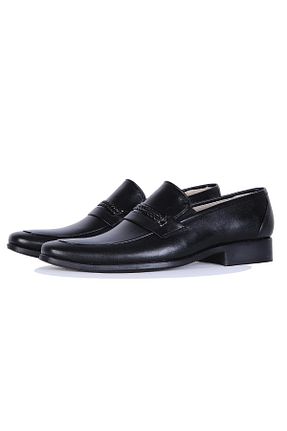 کفش کلاسیک مشکی مردانه پاشنه کوتاه (1 - 4 سانتی متر) TekYıldız - کد 850843407