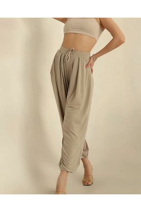 شلوار بژ زنانه پنبه ای Moda Cilve - کد 845460981