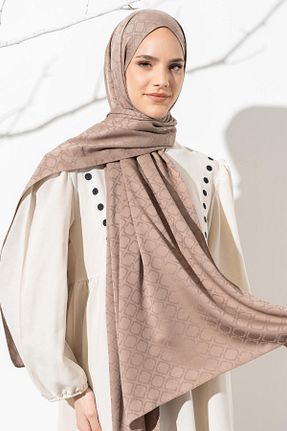 شال قهوه ای زنانه پلی استر JAWEL - کد 829101664