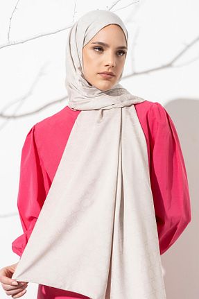 شال بژ زنانه پلی استر JAWEL - کد 829101503