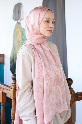 شال صورتی زنانه Hint İpek - کد 850907057