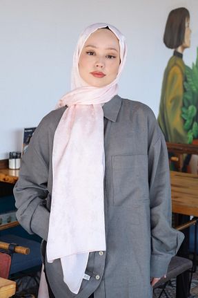 شال صورتی زنانه Hint İpek - کد 850939771