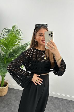 بلوز مشکی زنانه Ajurlu Meyga Butik - کد 761436335
