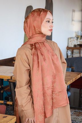 شال نارنجی زنانه Hint İpek - کد 850984425