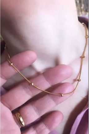 گردنبند استیل ( فولاد ) طلائی زنانه استیل (فولاد) Bellys Jewelry - کد 849077374
