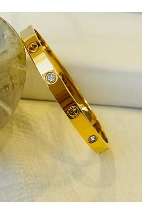دستبند استیل (فولاد) طلائی زنانه استیل (فولاد) KOALA COMPANY - کد 464398995