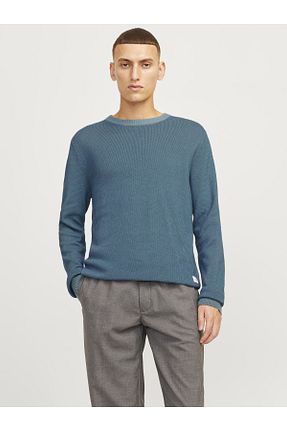 پلیور آبی مردانه ساده Jack & Jones - کد 845915471