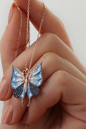 گردنبند نقره صورتی زنانه 925 عیار Silvano Jewelry - کد 758364065