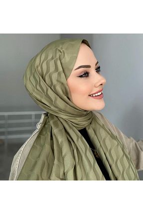 شال سبز زنانه پنبه - پلی استر کد 833686903