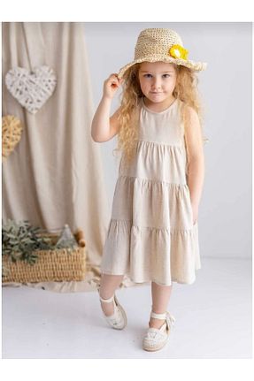 ست بالاتنه و پائین تنه بژ بچه گانه بافتنی BH GİYİM - کد 835913496