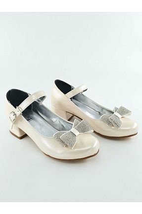 کفش مجلسی بژ بچه گانه چرم مصنوعی BDKButik - کد 827713093