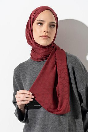 شال زرشکی زنانه پلی استر JAWEL - کد 829101636