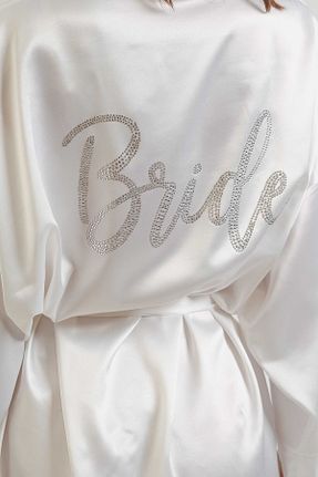 ربدوشام نباتی زنانه ساتن MK MODA ATELİER - کد 655803680
