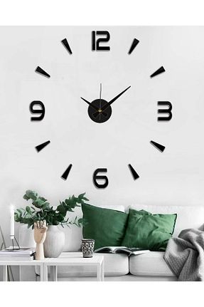 ساعت دیواری مشکی 80 x 80 YALOVA SHOP - کد 851014081